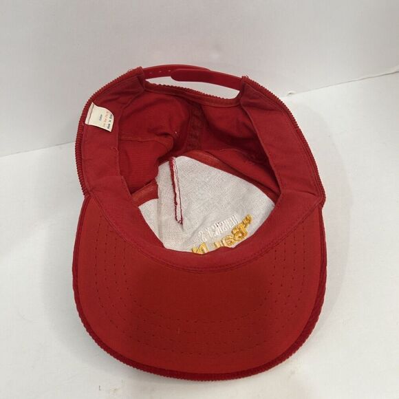 RARE! Vintage Hershey Chocolate BAR NONE Advertisement Hat Cap Corduroy Snapback - Picture 6 of 8